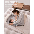 探险者睡袋加宽仿羽棉户外成人加厚睡袋防寒秋冬季露营睡袋午休被两用款 【新品】1.8KG蛋形睡袋奶油咖