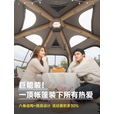 探险者（TAN XIAN ZHE）帐篷全自动充气户外露营专业防雨过夜加厚便携遮阳钛黑涂银车尾帐 【需搭配主帐一起使用】更衣帐连接通道