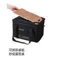 探险者（TAN XIAN ZHE）收纳包户外露营装备多功能大容量收纳袋餐具野餐餐具杂物包收纳箱 【黑色】多功能大容量收纳包