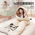 骆驼【熊猫联名款】骆驼户外露营睡袋双人可拼接保暖防风午休被子 1J32265426，奶酪色1.6kg左