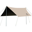 骆驼（CAMEL） 户外天幕帐篷露营野餐加厚防晒便携遮阳棚野炊公园野营防小雨棚 9㎡  流沙金  黑胶蝶形  136BJ54006