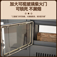 炊火匠欧式取暖烤火炉冬季农村家用无烟新型三面观火柴火炉壁炉 【碳钢桌面】1.4米圆形上转桌面