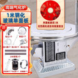 都格（送货上门）柴火灶气化炉柴煤两用烤火炉家用农村取暖炉室内灶 1米防爆玻璃单桌面特厚