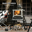 黑固 BLACK SOLID2025新款小魔王户外柴火炉高热值露营帐篷取暖炉室内观火炉 小魔王 不锈钢（含280火立方）