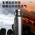 XMSJ钛杯保温杯户外运动水壶露营水瓶轻量便携式野营水杯子旅行钛水壶 600ML喷砂款(大小适中)