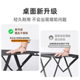 户外露营旅行折叠桌子战术桌铝合金超轻便捷式步行多功能摩旅装备 【碳钢大号】方管加厚升级款