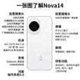 华为（HUAWEI）nova14pro预先激活 补贴 新品手机 鸿蒙AI 多焦段红枫质感人像 nova14羽砂黑 12G+512GB 全网通 全国联保电子保卡已启用