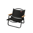 JEEP吉普户外折叠椅便携超轻克米特椅钓鱼沙滩椅露营烧烤野餐用品 黑色克米特椅-中号