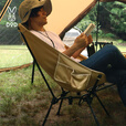 DOD户外折叠椅露营椅子沙滩钓鱼马扎折叠凳家用午休椅月亮椅C1-774 卡其色C1-774-TN