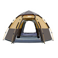 沙漠之狐（DESERT&FOX）帐篷户外3-4人全自动防暴雨加厚多人露营野外野营双层速开账蓬 旗舰款 5-8人咖啡色
