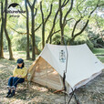 挪客Naturehike亘5.6棉布屋檐A塔帐篷户外登山露营野营棉布帐篷 流沙金