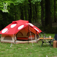 DOD 日本精致户外野营帐篷防晒透气MINIKINOKOTENT蘑菇帐T2-930RD 红色T2-930-RD