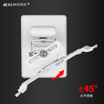 威科（WEIKE） 投影仪挂架 适用爱普生/明基/奥图码/优派/索尼大部分投影机型伸缩微调款墙壁挂架 LX300D微调款（白色）23-30伸缩【大爪距】