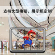 乳圆 裸眼3d全息投影仪空中立体悬浮无屏显示led无缝拼接大屏商店展会吸睛引流新颖创新风扇屏广告机 二代超清100cm拼接款