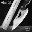 zune lotoo枭影刀锋利多功能战术刀D2高硬度直刀野外防身合法随身户外求生 砂光色
