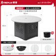 FIREPLUS围炉煮茶家用烧烤炉室内围炉烤火盆碳火炉桌户外套餐取暖炉烤火炉 烧烤储物桌-莫迪（桌面直径100CM）