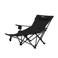 牧高笛（MOBIGARDEN）户外躺椅露营便携式高背椅导演椅野营休闲铝合金折叠躺椅子乐享 曜石黑【升级三挡可调节】