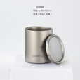 comtai纯钛水杯双层钛杯隔热保温杯户外旅行办公钛水杯钛合金茶杯 220ml*1个