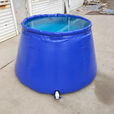 芮帕储水袋2吨水袋储水罐大容量耐磨加厚折叠抗旱户外环软体圆台储水 0.1吨下0.7上0.5高0.4 蓝色