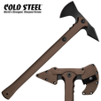 COLD STEEL美国冷钢90PTH印第安战斧户外丛林斧头近身斧子格斗斧露营工具 90PTH战壕斧黑色