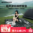 black dog超声波野餐布垫户外加厚防潮垫公园便携地垫2*2m 云游绘卷（皎月白）80G