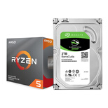 AMD 锐龙 5 3600处理器 (r5) 7nm CPU+希捷 2TB 256MB 7200RPM 台式机机械硬盘