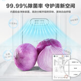 美的(Midea)318升多门法式双开门家用电冰箱风冷无霜双变频持久保鲜智能家电BCD-318WTPZM(E)