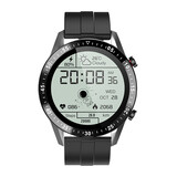 振振 华强北智能手表全面屏GT2学生多功能华为通用成年蓝牙电话运动男测心率血压苹果安卓 太空人豪华版【黑色表盘+黑色硅胶】