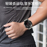 振振 华强北智能手表全面屏GT2学生多功能华为通用成年蓝牙电话运动男测心率血压苹果安卓 太空人豪华版【黑色表盘+黑色硅胶】