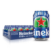 荷兰进口 Heineken喜力 0.0系列 无醇全麦啤酒330ml*24听