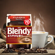日本进口AGF Blendy系列 特浓烘焙速溶冻干黑咖啡140g*6件