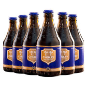 比利时进口！Chimay智美蓝帽啤酒组合装330ml*6瓶