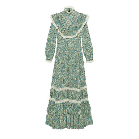 gucci/古驰女士碎花超长连衣裙638700 zaf0d 4532预售 42