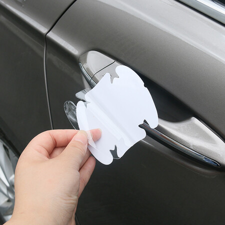 华饰 汽车门把手贴膜 犀牛皮保护膜 车门贴门碗划痕拉手把防刮贴