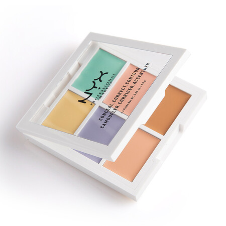 Nyx 美国3cp六色遮瑕盘高光修容遮斑dou印黑眼圈红血丝6色六色遮瑕盘 图片价格品牌报价 京东