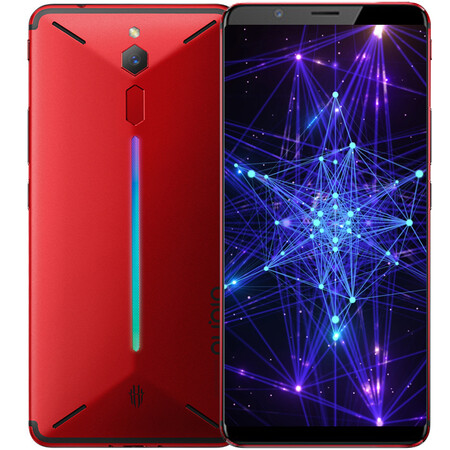 努比亚nubia红魔全面屏游戏手机烈焰红6gb64gb全网通