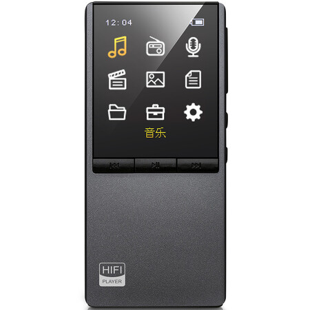 月光宝盒 f108 16gb mp3 mp4 金属灰色 外放蓝牙hifi无损播放器 双孔
