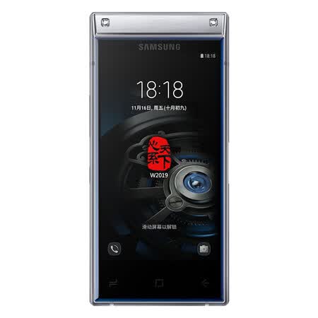 三星(samsung)w2019(sm-w2019)翻盖智能商务手机 6gb 256gb 尊铂色 全