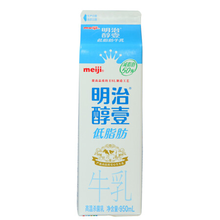 明治meiji醇壹低脂肪牛奶950ml