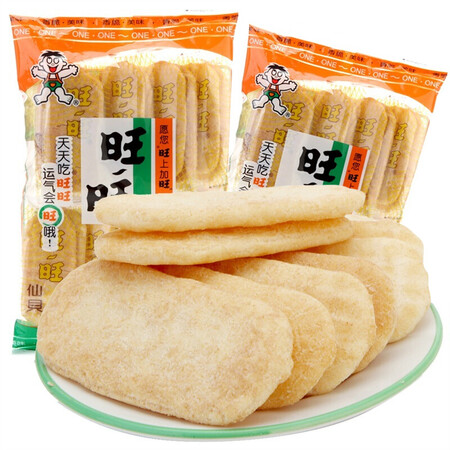 旺旺 系列饼干膨化 儿童休闲零食品 旺旺仙贝52g/袋