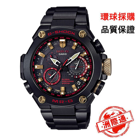 卡西欧(casio)手表 g-shock赤红武士特别版太阳能gps卫星表男手表男表