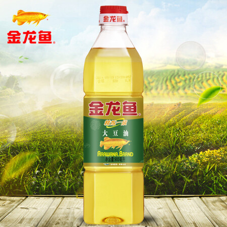 【金龍魚旗艦店】金龍魚精煉一級大豆油900ml