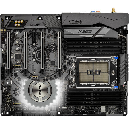 华擎(asrock)x399 taichi主板(amd x399/socket tr4)