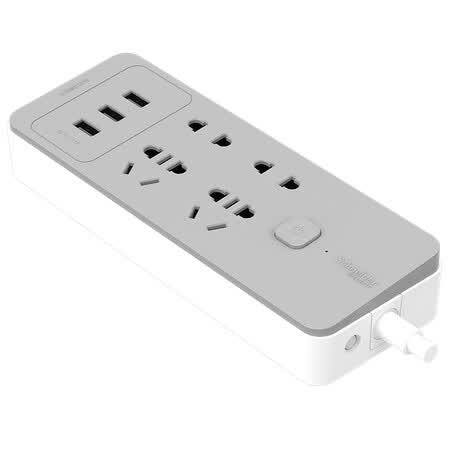 施耐德电气(schneider electric)智意 新国标插座4位3口usb3.1a1.