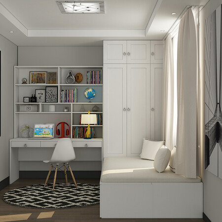 意风家具 榻榻米儿童房定制 榻榻米床组合衣柜卧室成套家具书桌书柜