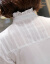 帆登衬衫女长袖加绒2021春秋新品韩版修身白衬衣上衣 白色长袖 加绒 XL（建议116-125斤穿着）