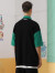 Genanx闪电潮牌2023夏季新款翻领短袖T恤赛车风格设计印花T恤 黑色 S