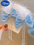 迪士尼（Disney）蓝色冰雪公主爱莎蝴蝶结儿童发饰大发夹发卡发圈皮筋头绳女孩头饰 蓝色镶钻皇冠款发箍