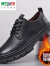 卡帝乐鳄鱼（CARTELO）2024年新款真皮商务正装皮鞋男士休闲马丁鞋内增高英伦潮流工装鞋 棕色莱卡加棉 9225-2 38