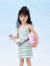 巴拉巴拉儿童裙子2024夏装女童连衣裙撞色条纹吊带裙时尚印花208224111016